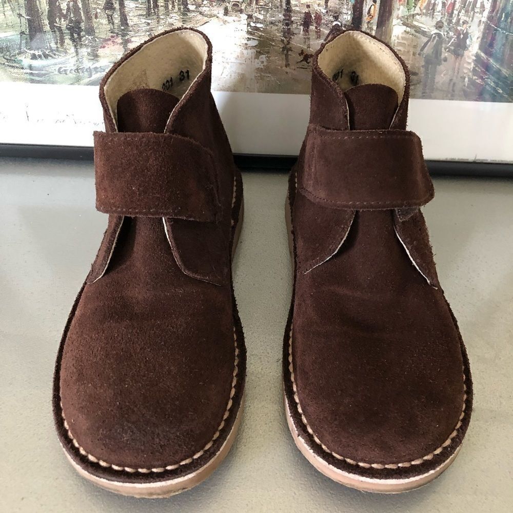 Unit Shoes Brown Suede Booties
